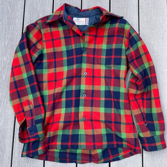 Pendleton Other - Pendleton Knockabouts classic red plaid wool button front shirt men's S